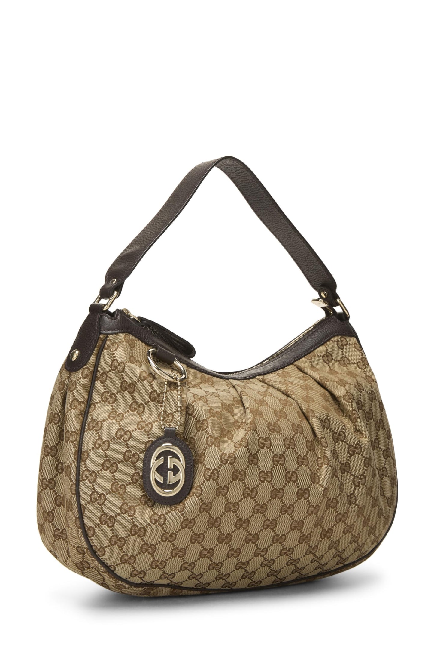 Gucci,  Brown Original GG Canvas Sukey Hobo, Brown