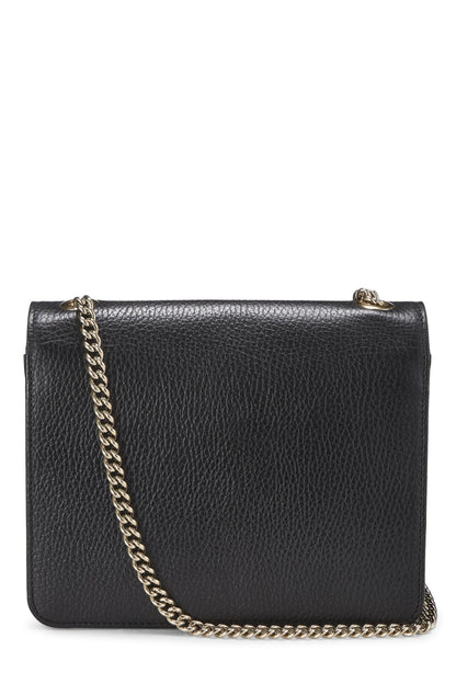 Gucci,  Black Leather Interlocking Crossbody Small, Black