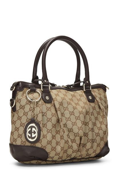 Gucci,  Original GG Canvas Sukey Handbag Medium, Brown