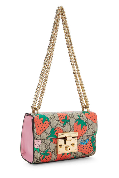 Gucci,  Original GG Supreme Canvas Strawberry Shoulder Bag Small, Multi