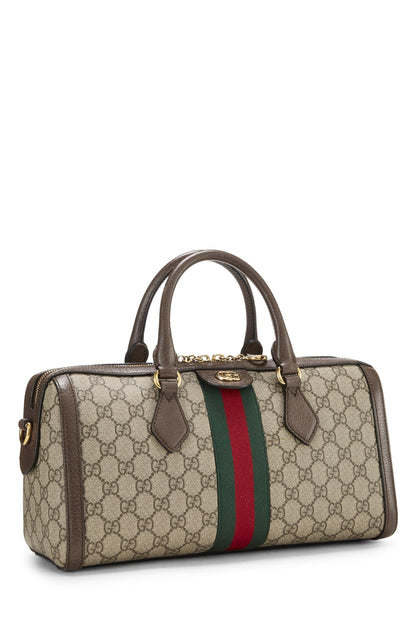 Gucci,  Original GG Supreme Ophidia Top Handle Bag, Brown