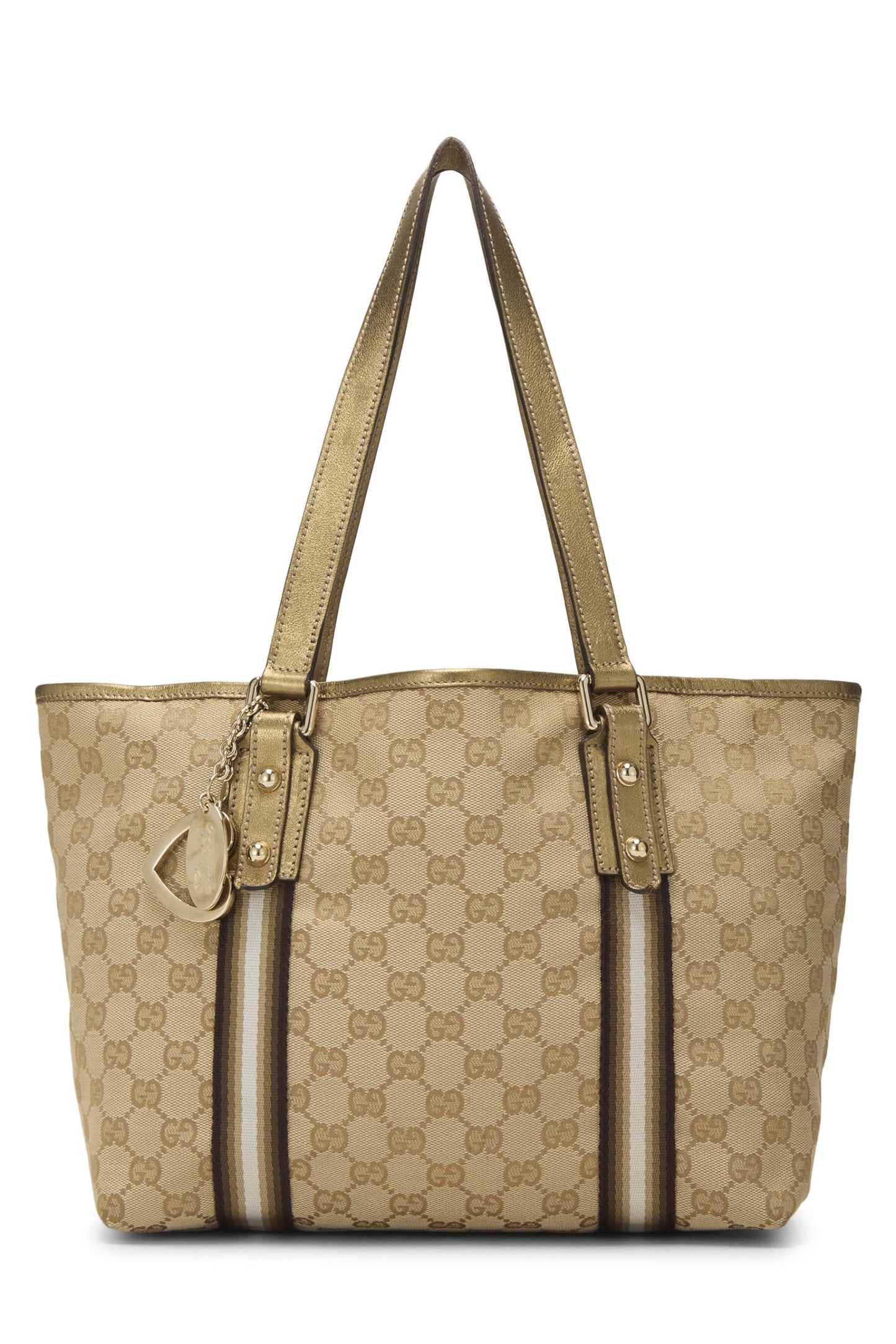 Gucci,  Gold Original GG Canvas Jolicoeur Tote Large, Gold