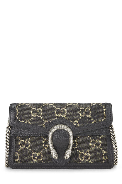 Gucci,  Blakck Dionysus Shoulder Bag Super Mini, Black