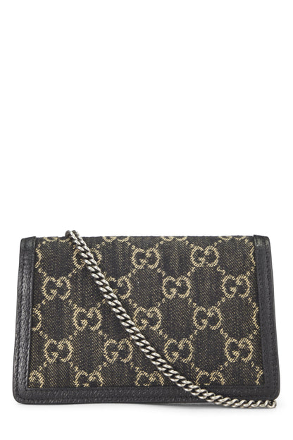 Gucci,  Blakck Dionysus Shoulder Bag Super Mini, Black