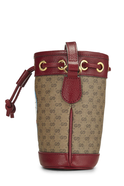 Gucci,  Doraemon x Gucci Coated Canvas Bucket Bag Mini, Red