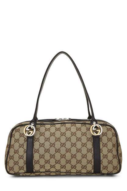 Gucci,  Original GG Canvas Twins Boston Bag, Black