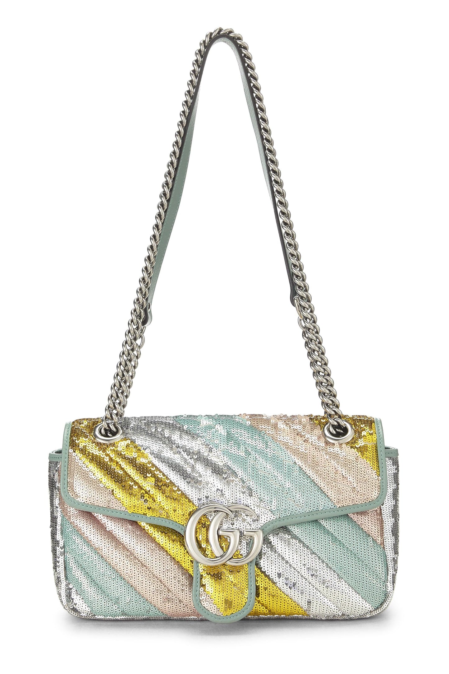 Gucci,  Multicolor Sequin GG Marmont Shoulder Bag Small, Multi