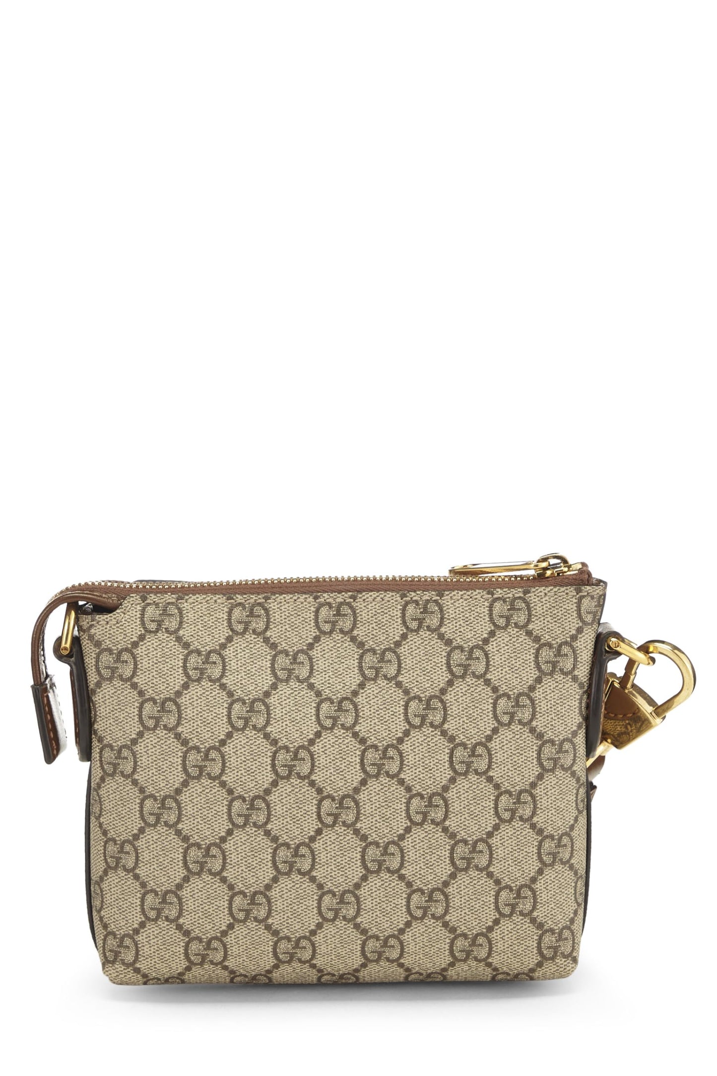 Gucci,  Original GG Supreme Canvas Convertible Wristlet, Brown