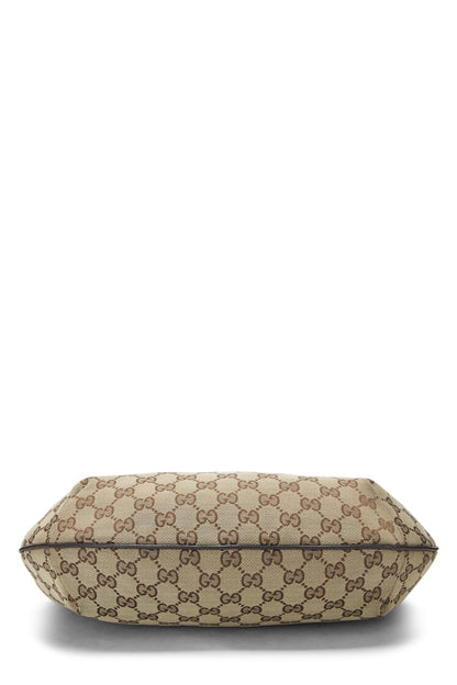 Gucci,  Original GG Canvas Web Round Messenger, Brown