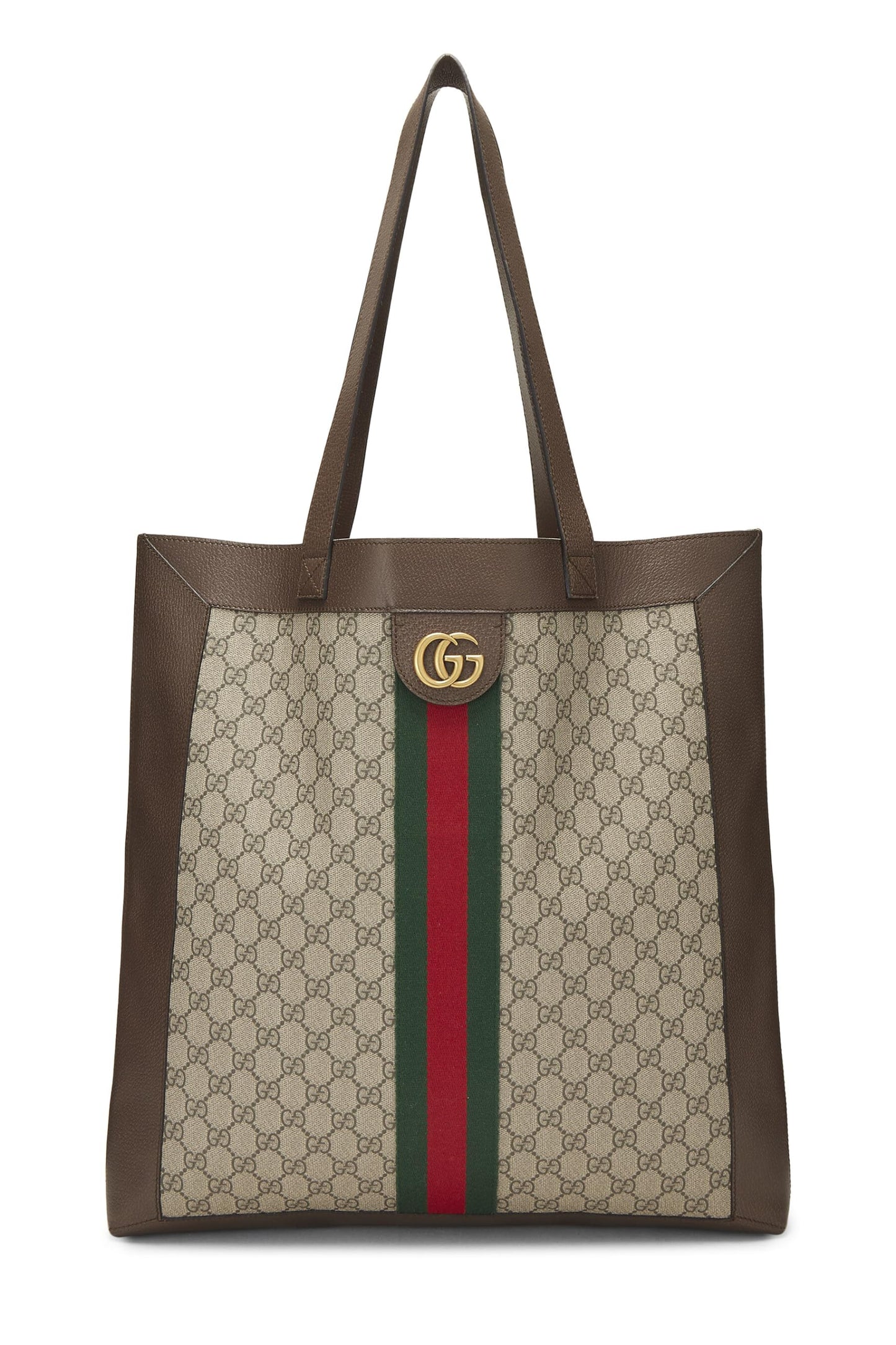 Gucci,  Brown Original GG Supreme Canvas Ophidia Tote Large, Brown