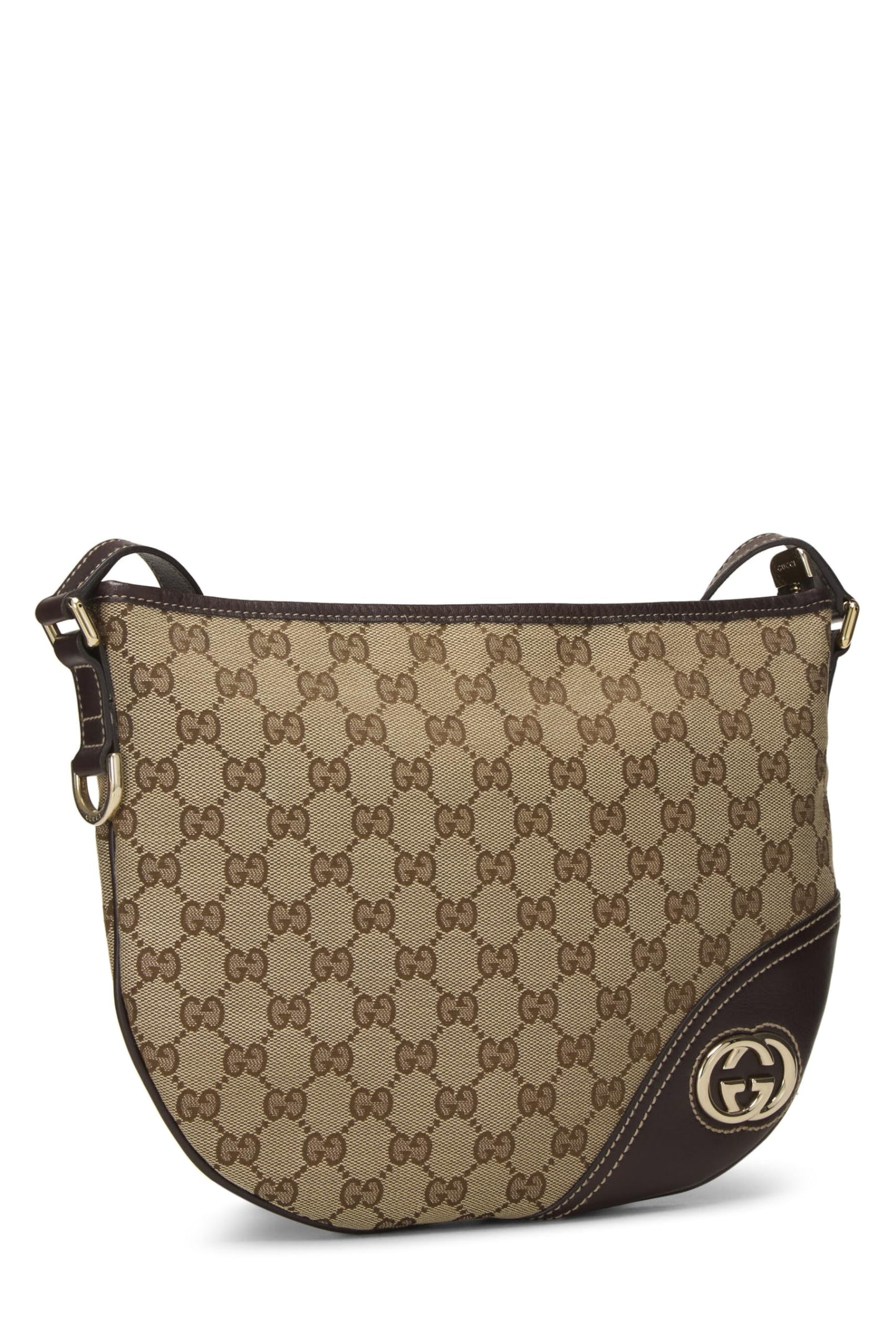 Gucci,  Brown Original GG Canvas Britt Messenger, Brown