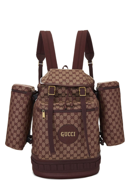 Gucci,  Burgundy Original GG Canvas Alpina Trekking Backpack, Burgundy