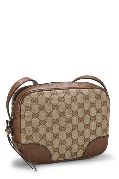 Gucci,  Brown Original GG Canvas Bree Crossbody, Brown