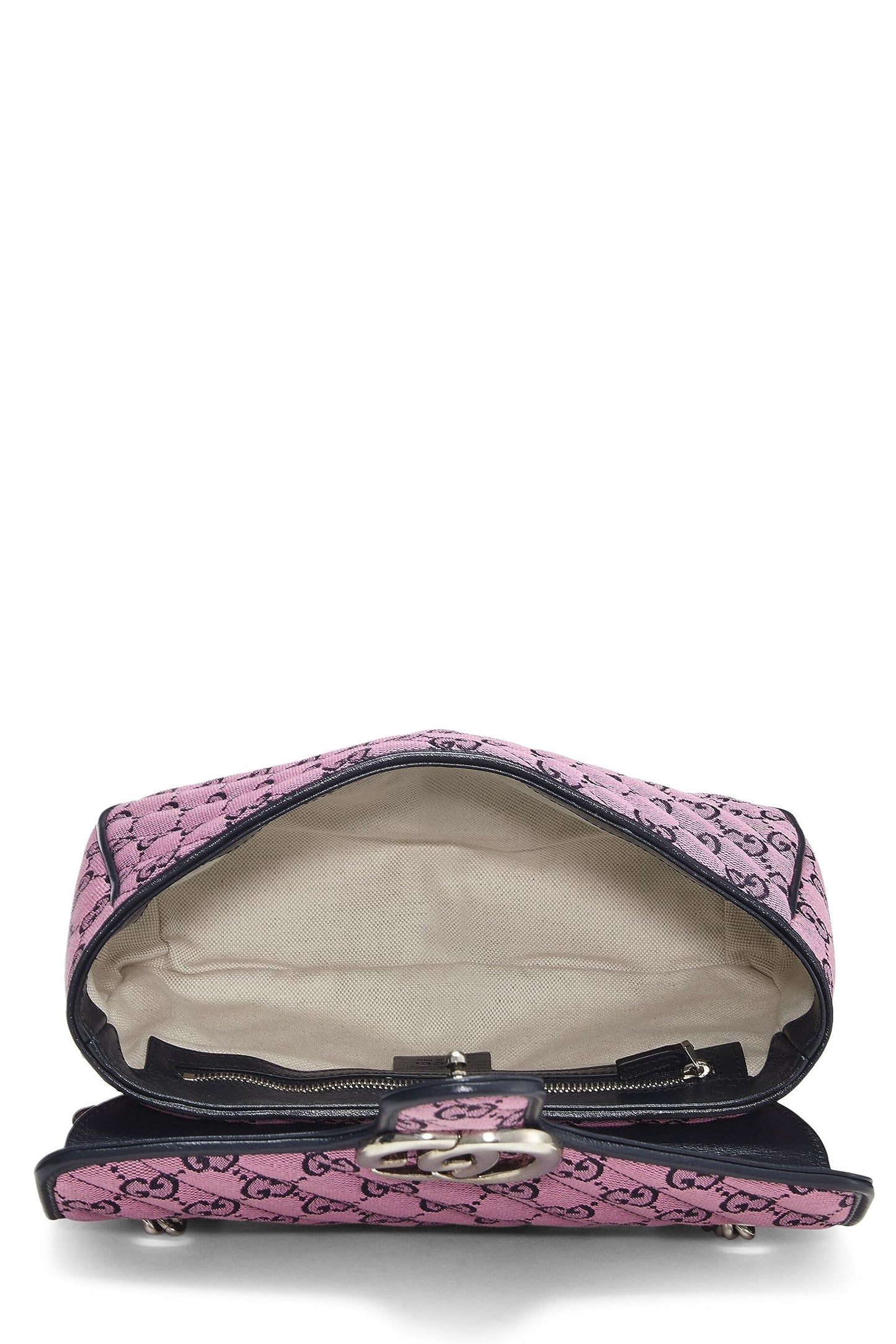 Gucci,  Pink 'GG' Canvas Marmont Shoulder Bag Small, Pink