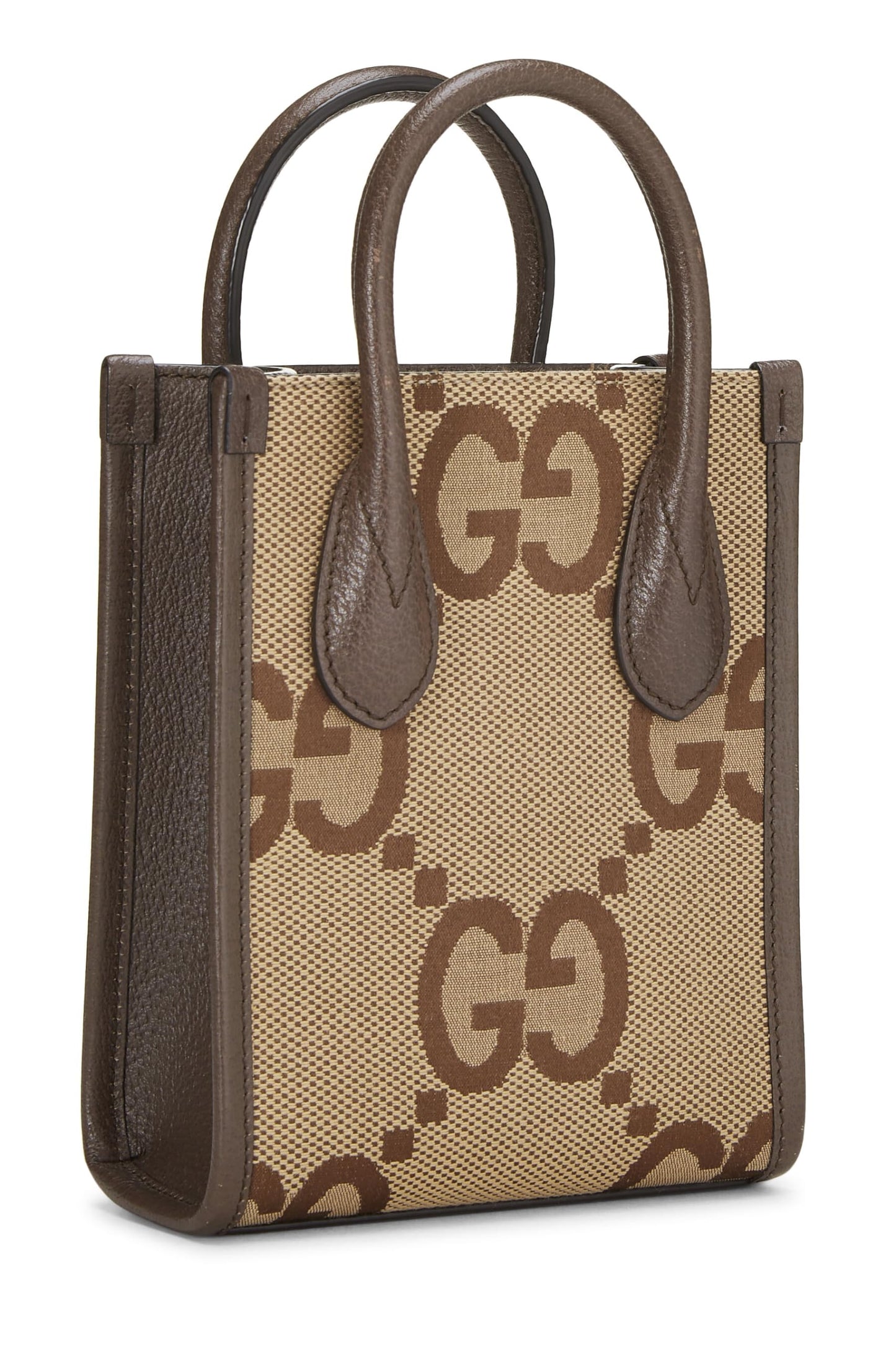 Gucci,  Brown Jumbo GG Canvas Tote Mini, Brown