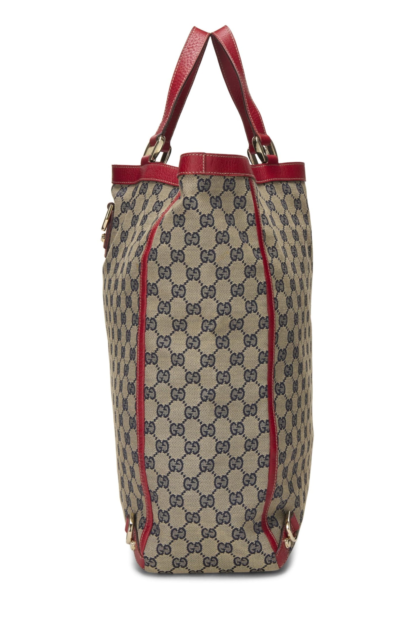 Gucci,  Red Original GG Canvas D-Ring Abbey Vertical Tote, Red