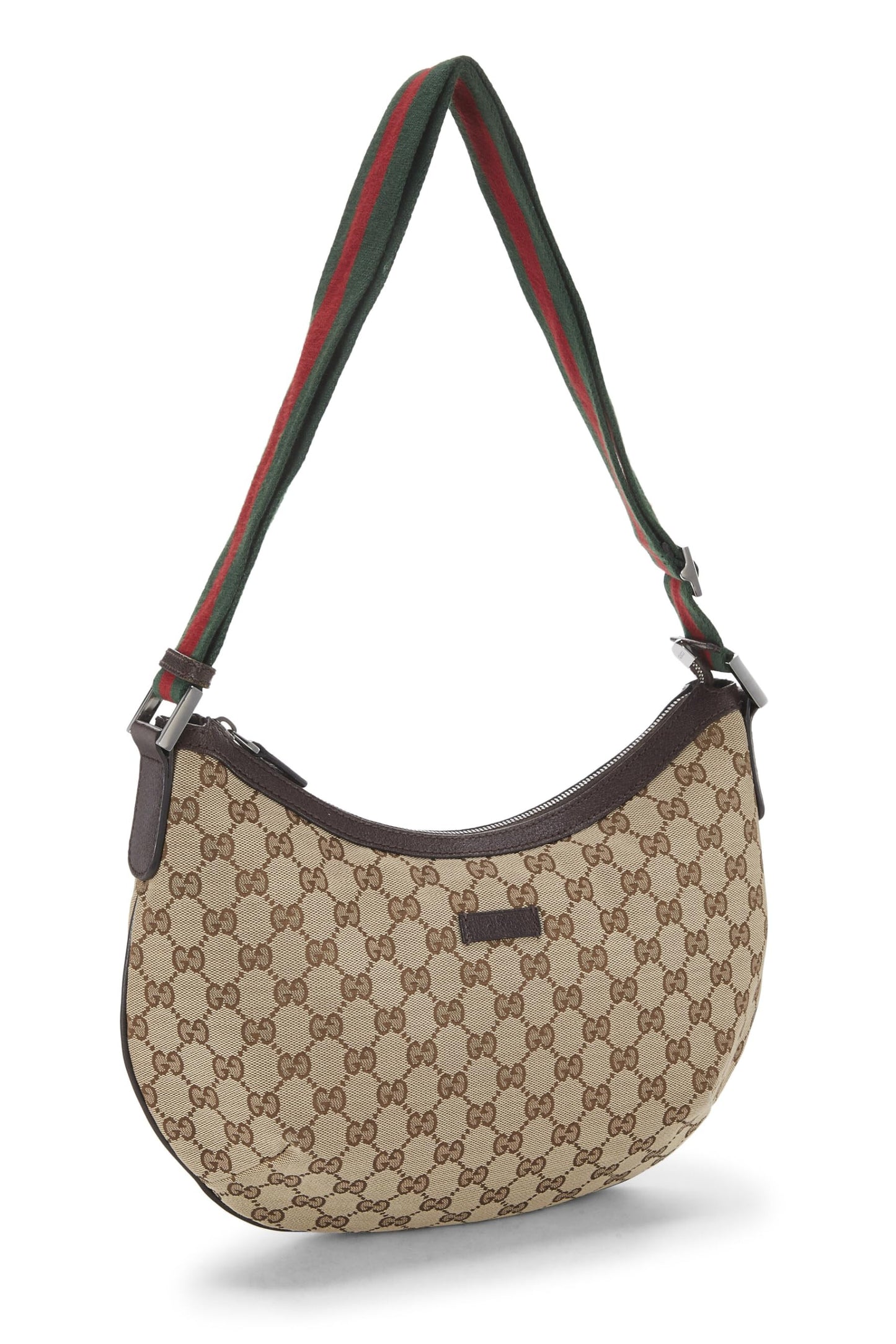 Gucci,  Original GG Canvas Web Round Messenger, Brown