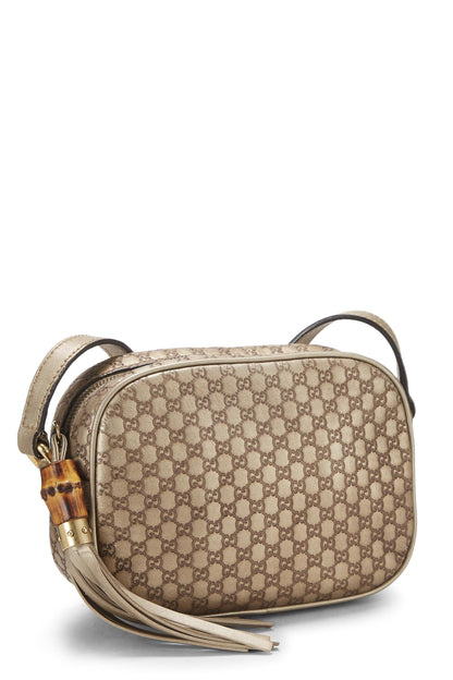 Gucci,  Gold Microguccissima Leather Camera Bag, Gold