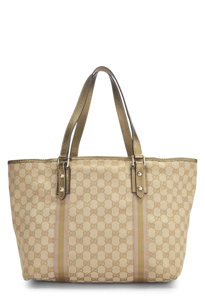 Gucci,  Gold Original GG Canvas Jolicoeur Tote, Gold