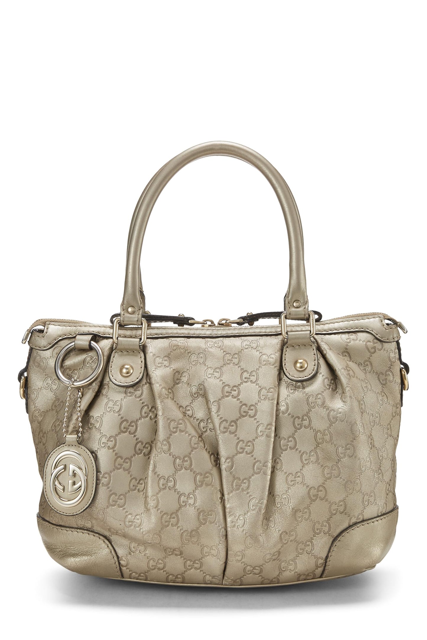 Gucci,  Gold Guccissima Sukey Zip Hobo Large, Gold