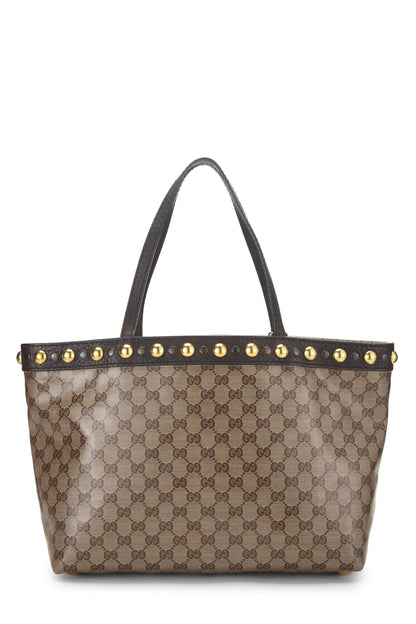 Gucci,  Original GG Crystal Babouska Shopping Tote Medium, Brown