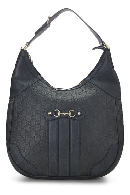 Gucci,  Navy Guccissima Leather Catherine Hobo, Navy