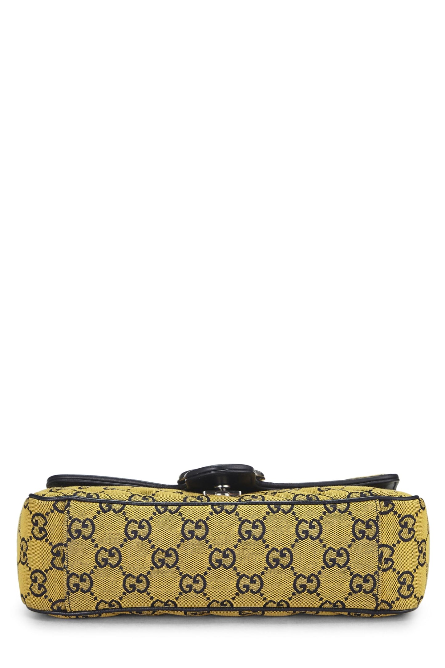 Gucci,  Yellow GG Canvas Marmont Shoulder Bag Small, Yellow