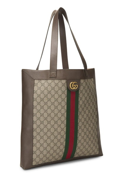 Gucci,  Original GG Supreme Canvas Ophidia Tote Large, Brown