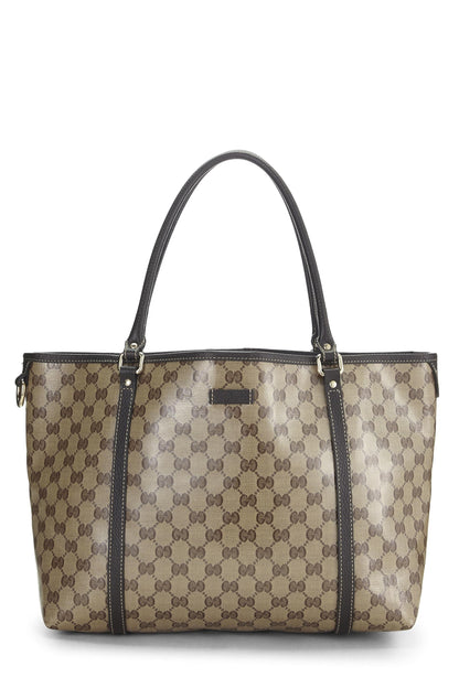 Gucci,  Brown GG Crystal Canvas Joy Tote, Brown