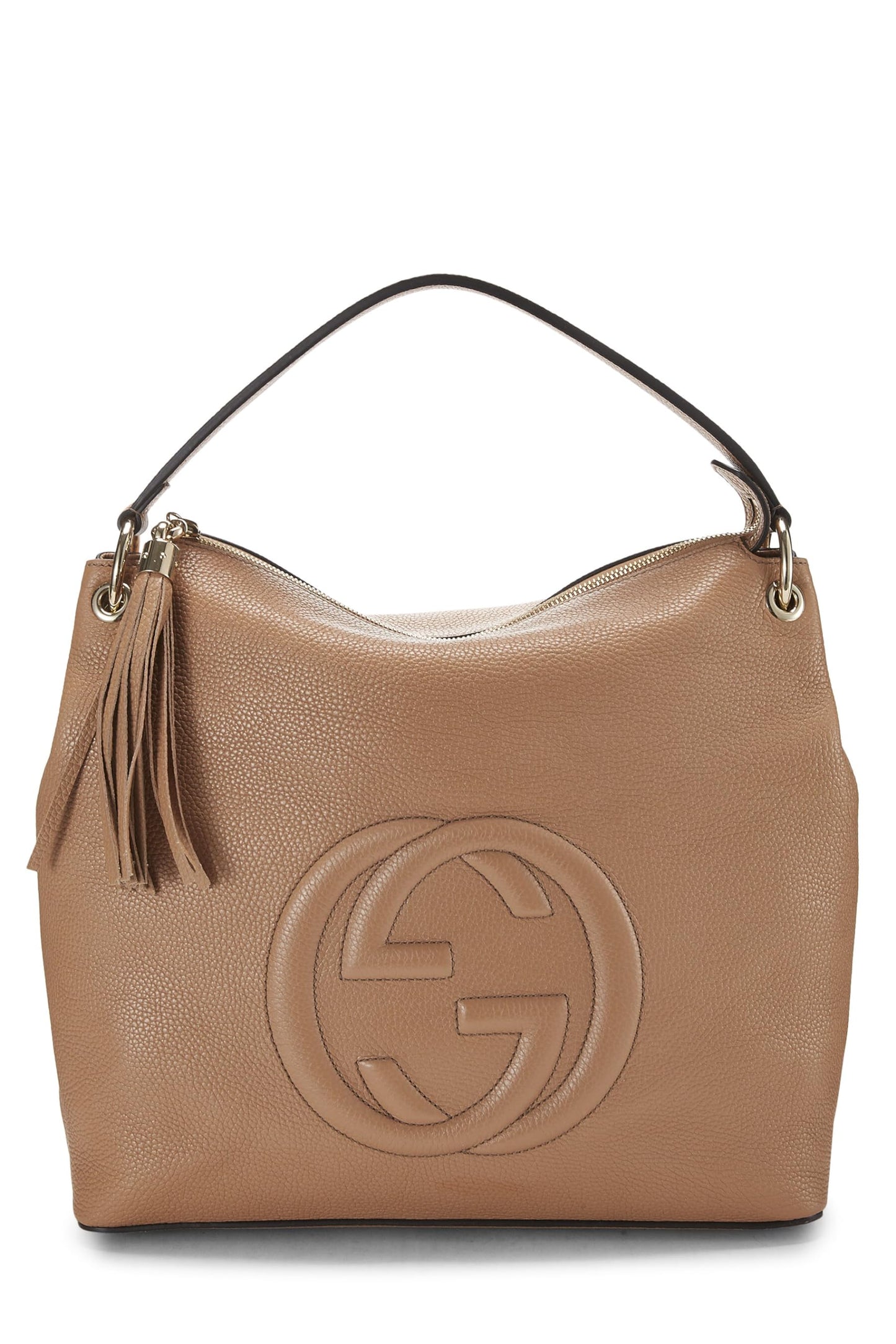 Gucci,  Brown Leather Convertible Soho Hobo Large, Brown