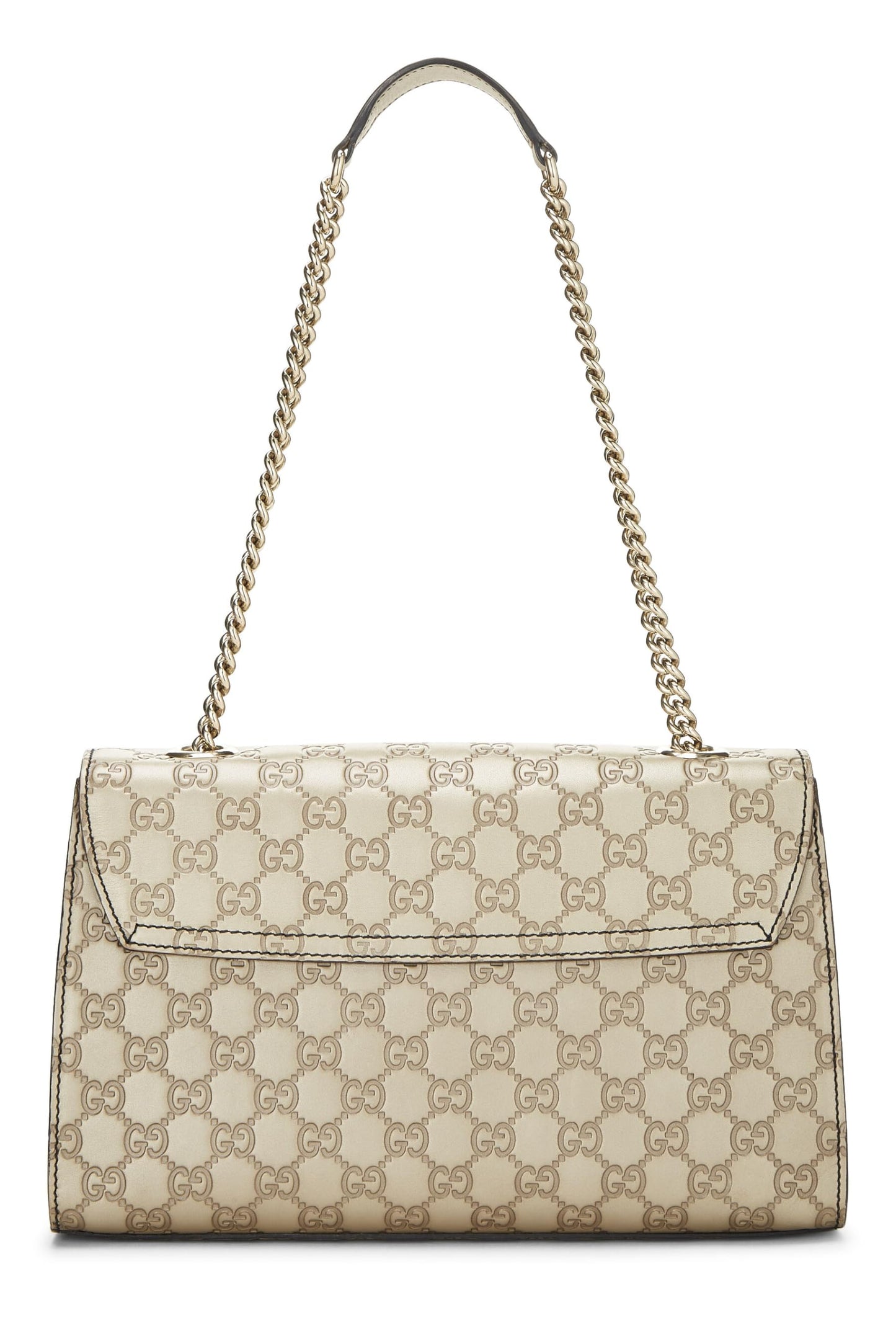 Gucci,  Gold Microguccissima Leather Emily Chain Shoulder Bag, Gold