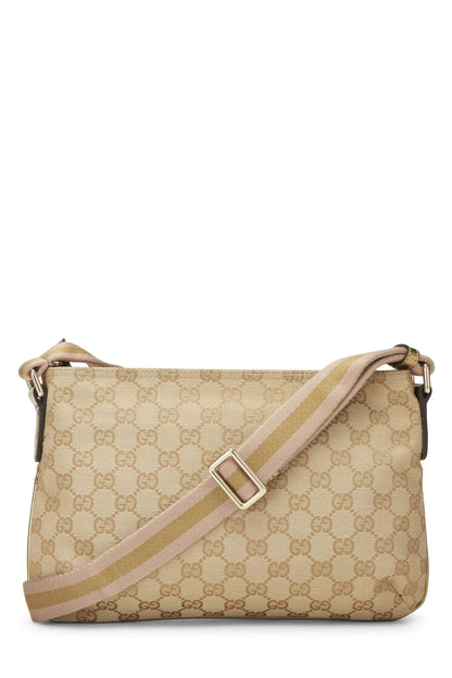 Gucci,  Original GG Canvas Web Messenger, Gold