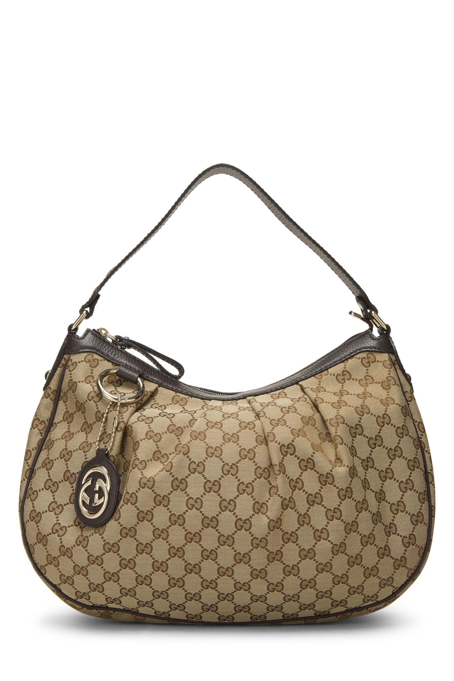 Gucci,  Brown Original GG Canvas Sukey Hobo, Brown