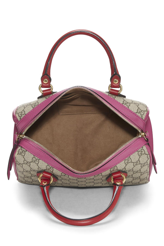 Gucci,  Multicolor GG Supreme Canvas Boston Handbag Small, Multi