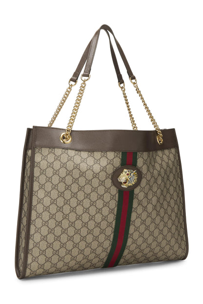 Gucci,  Brown Original GG Supreme Canvas Rajah Tote, Brown