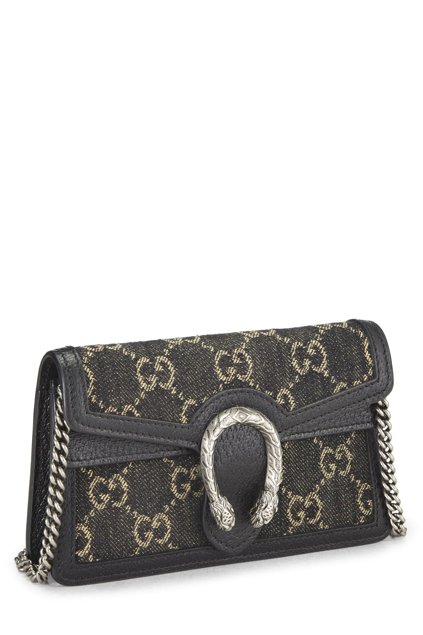 Gucci,  Blakck Dionysus Shoulder Bag Super Mini, Black