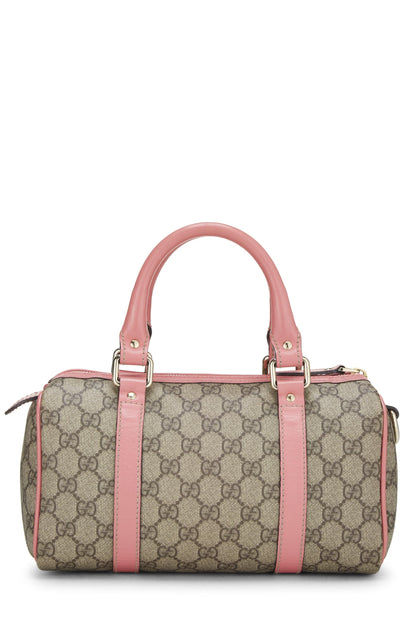 Gucci,  Pink Original GG Supreme Canvas Joy Boston Bag, Pink