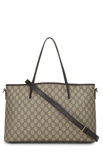 Gucci,  Original GG Supreme Canvas Zip Tote, Brown