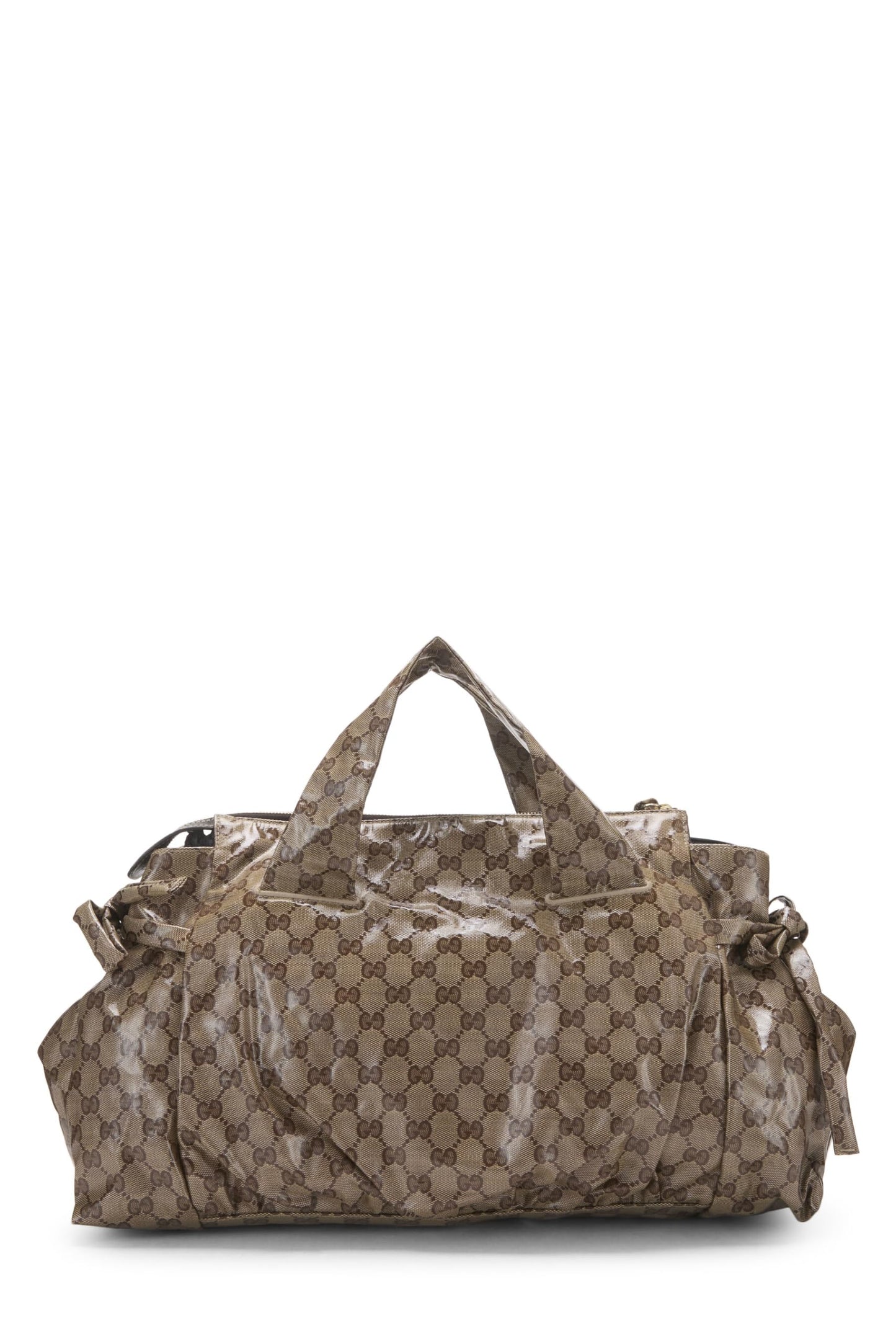 Gucci,  Brown Original GG Crystal Canvas Tote, Brown