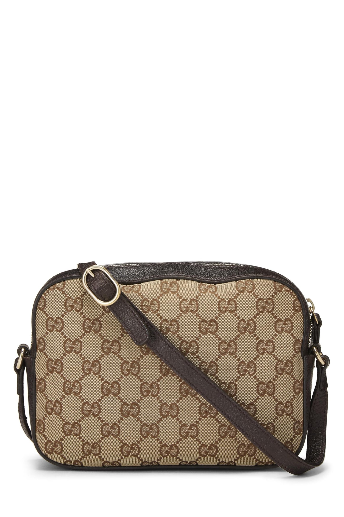 Gucci,  Original GG Canvas Webby Shoulder Bag Small, Brown