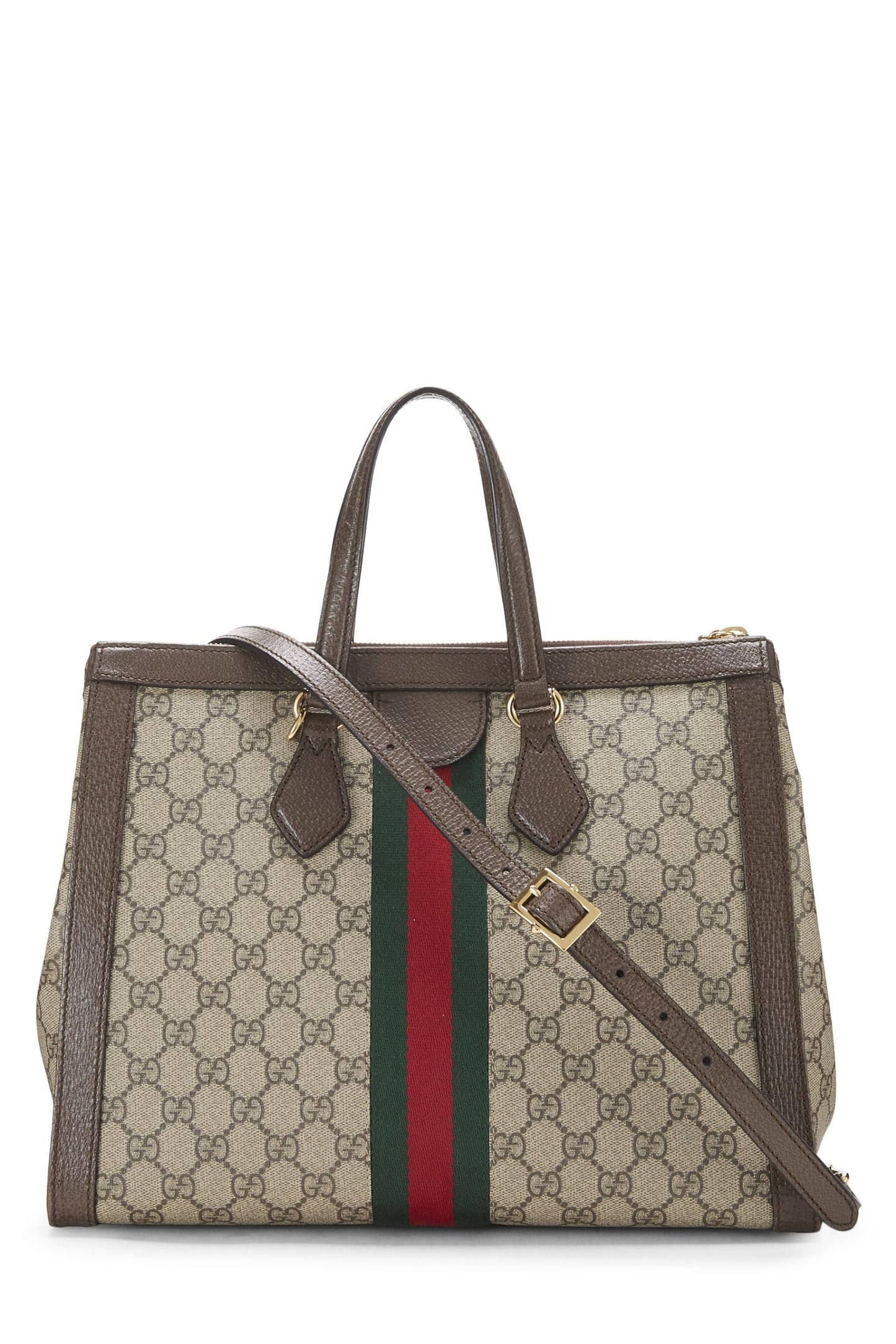 Gucci,  Original GG Supreme Canvas Ophidia Tote Medium, Brown