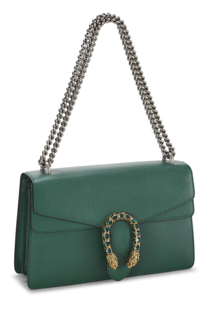 Gucci,  Green Leather Dionysus Shoulder Bag Small, Green