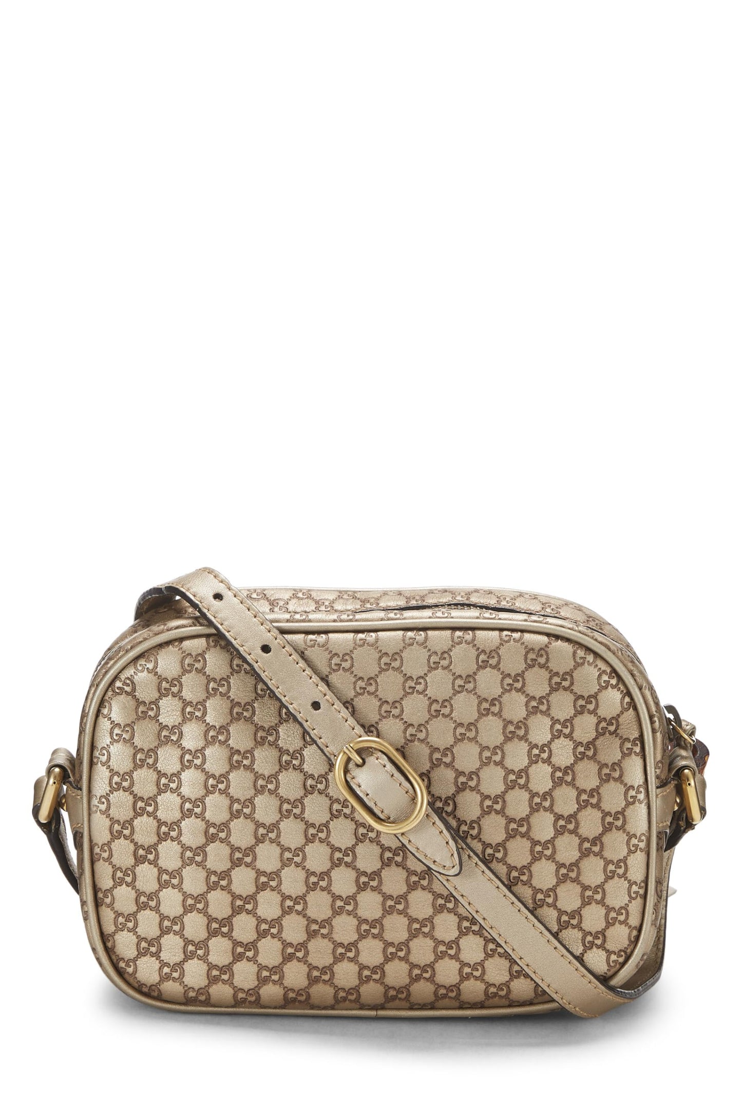 Gucci,  Gold Microguccissima Leather Camera Bag, Gold