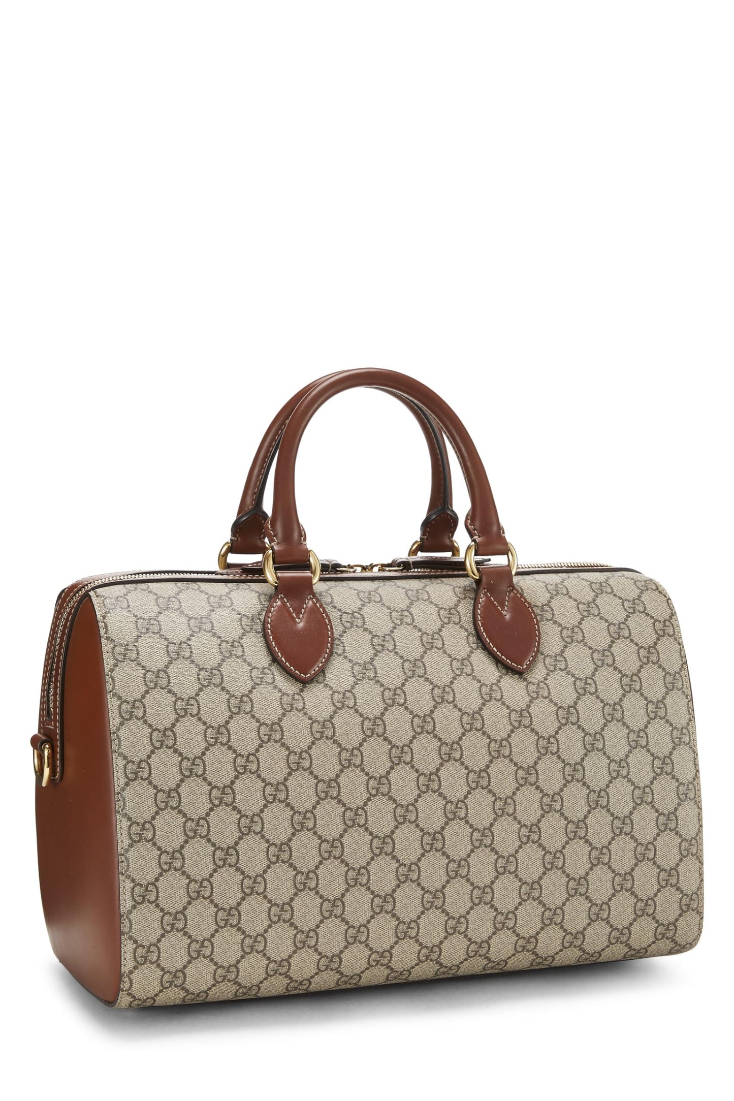 Gucci,  Original GG Supreme Canvas Boston Handbag, Brown