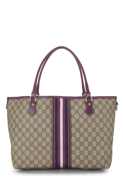 Gucci,  Purple Original GG Supreme Canvas Tote, Purple