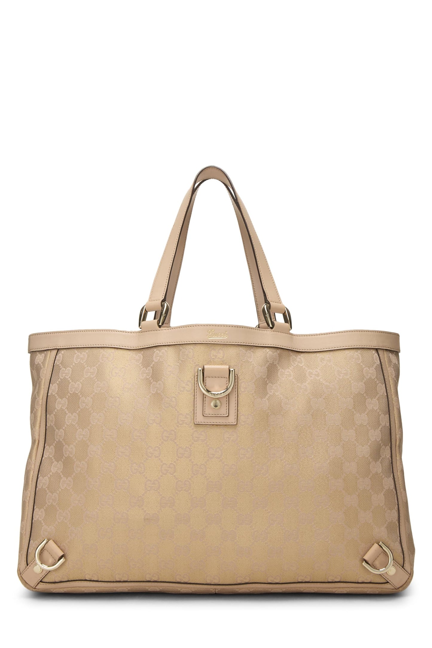 Gucci,  Pink Lurex Original GG Canvas D-Ring Abbey Tote XL, Pink