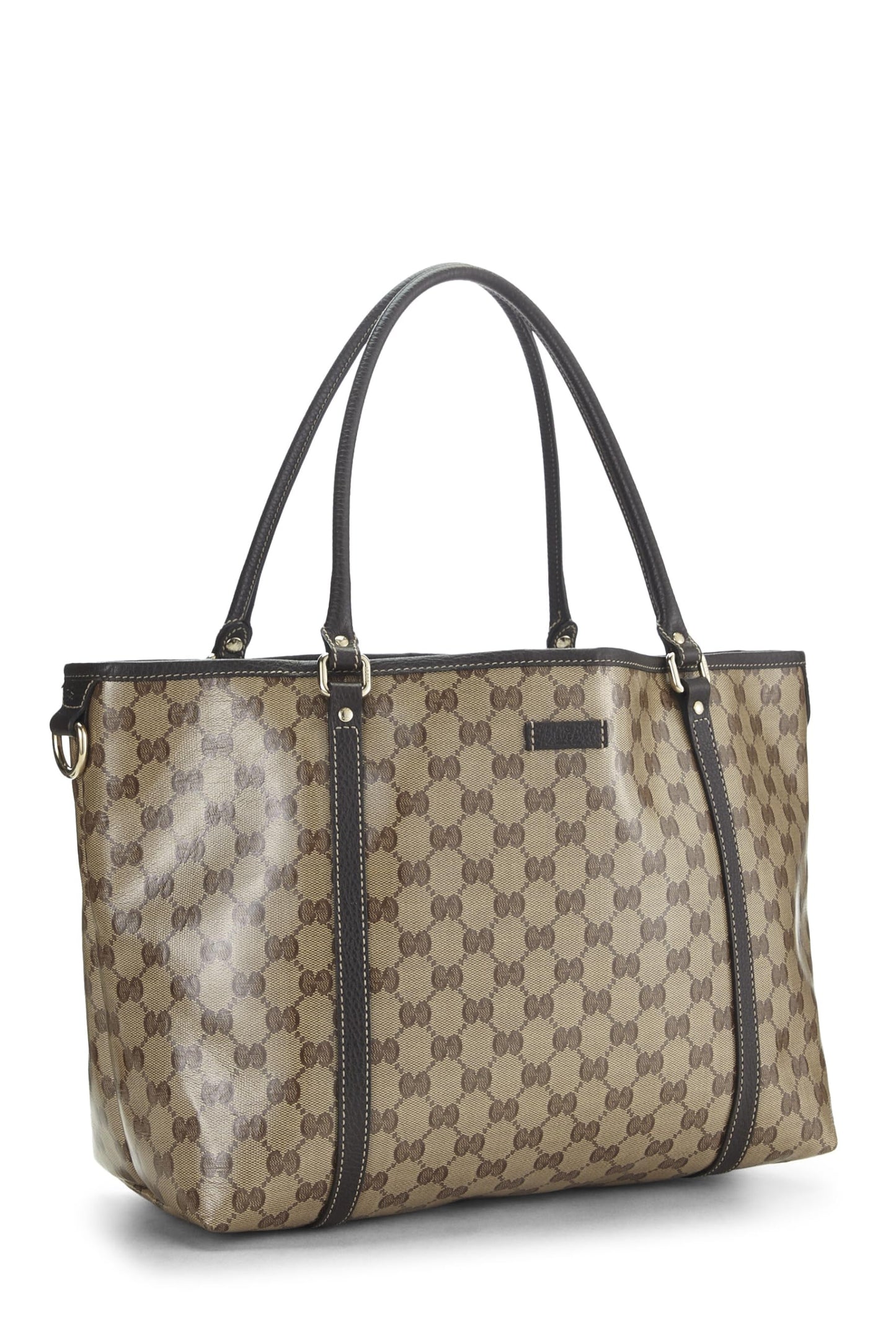 Gucci,  Brown GG Crystal Canvas Joy Tote, Brown