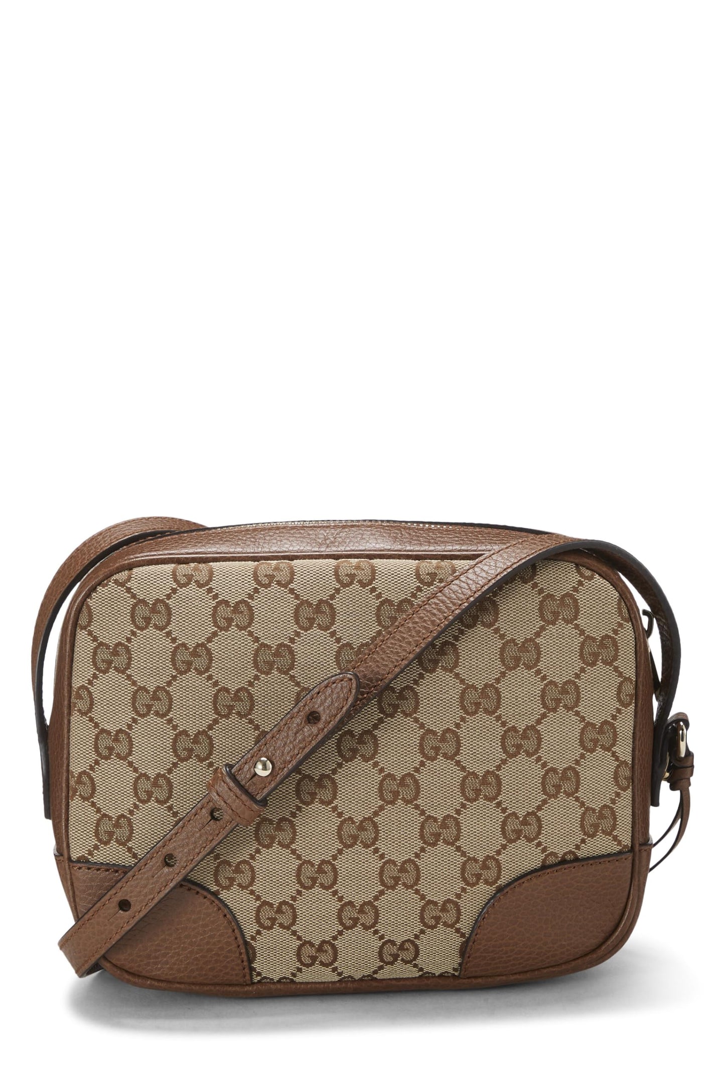 Gucci,  Brown Original GG Canvas Bree Crossbody, Brown