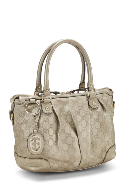 Gucci,  Gold Guccissima Sukey Zip Hobo Large, Gold