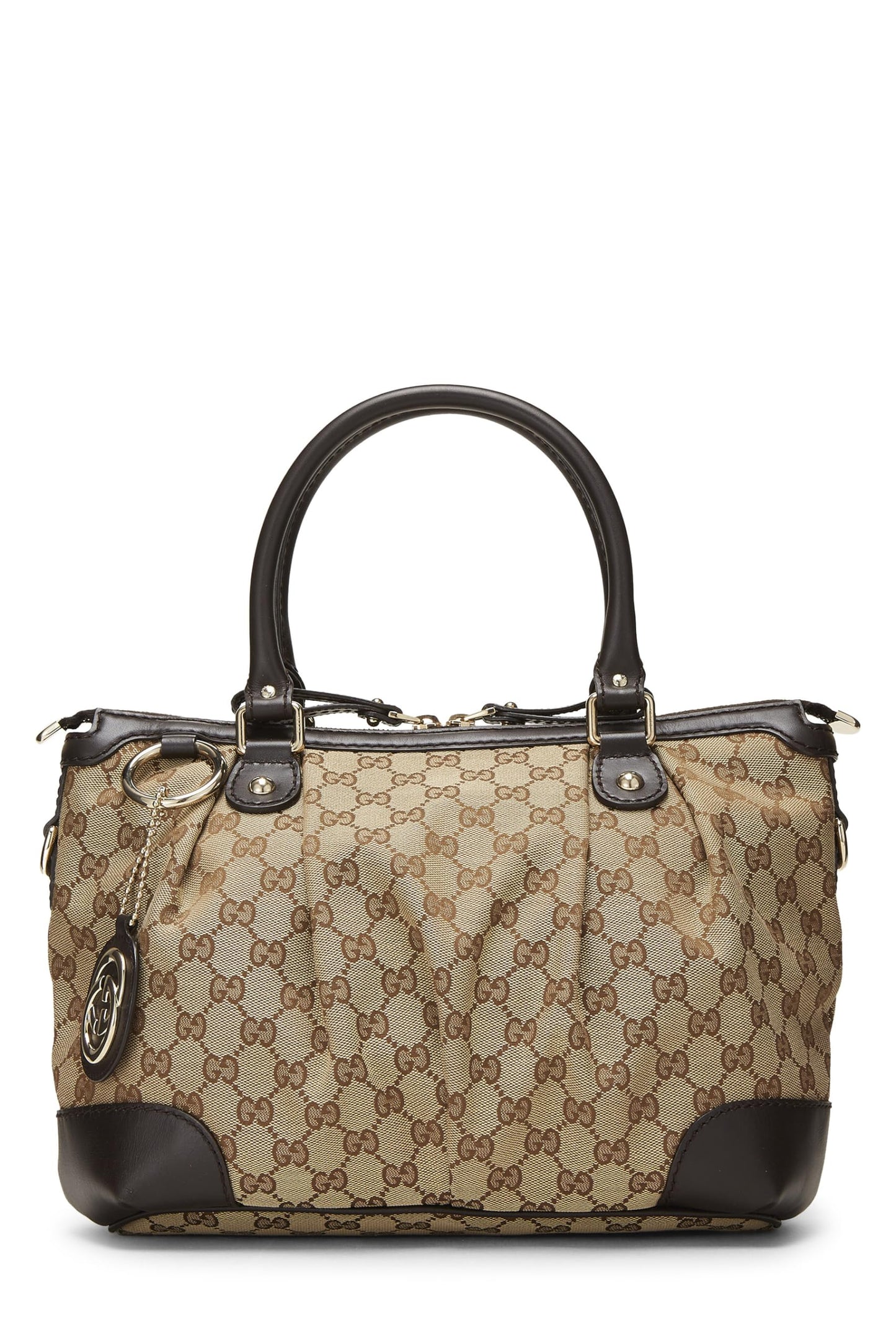 Gucci,  Original GG Canvas Sukey Handle Bag Medium, Brown